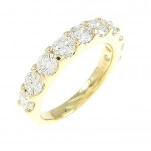 [BRAND NEW] K18YG Diamond Ring 1.505CT F VS1-SI1 VG-GOOD