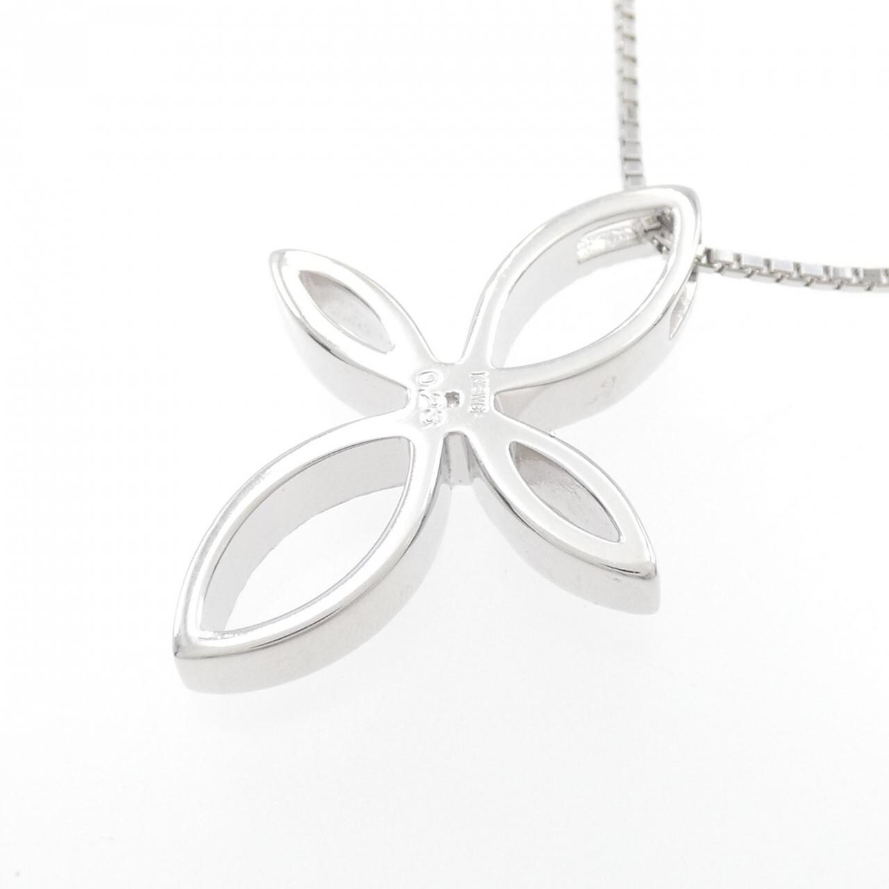K18WG ダイヤモンド ネックレス 0.23CT