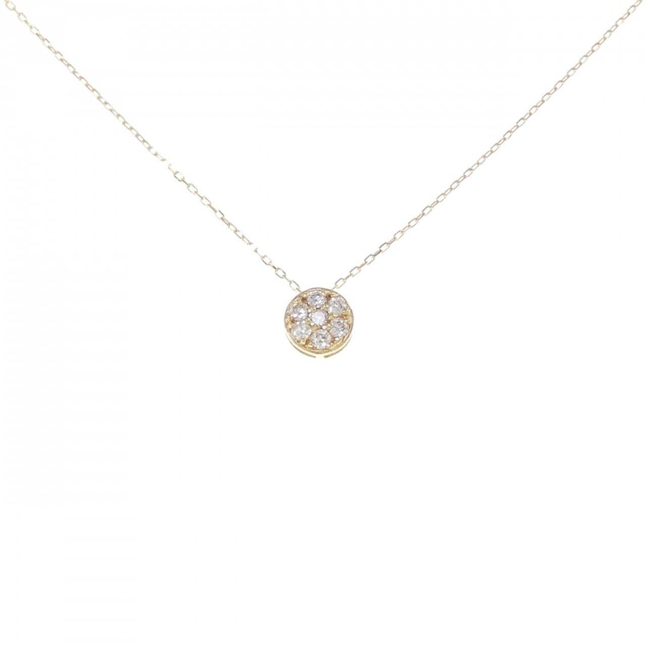 [BRAND NEW] K18YG Diamond necklace 0.10CT