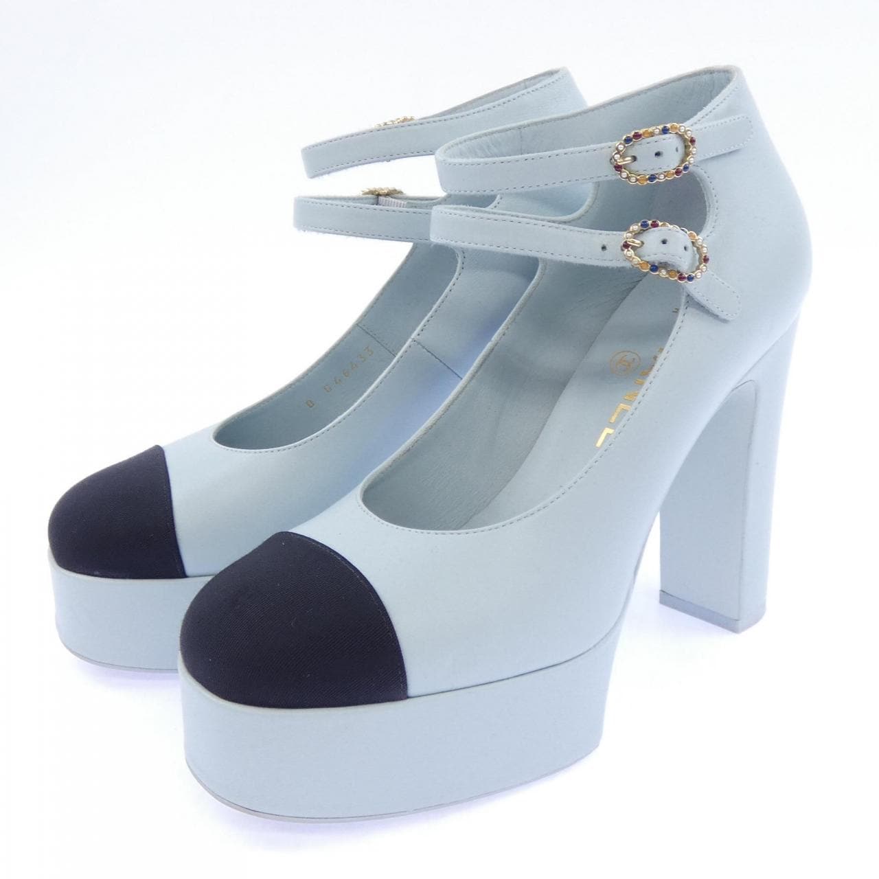 シャネル CHANEL メリージェーン MARY JANES G46433B20275 パンプス