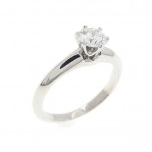 ティファニー クラシックソリティア リング 0.39CT D IF