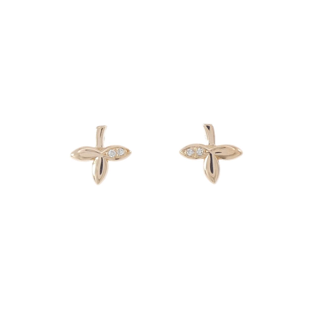 K18PG/K18YG ダイヤモンド ピアス 0.01CT