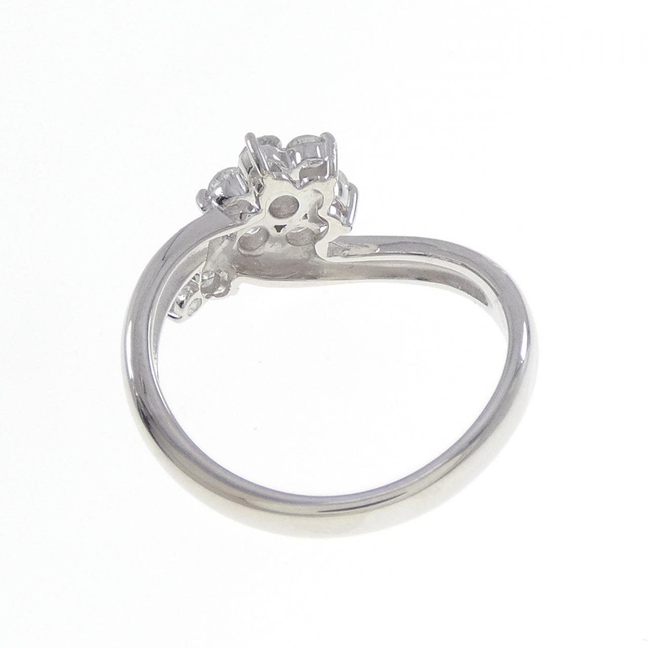 PT900 フラワー ダイヤモンド リング 0.50CT