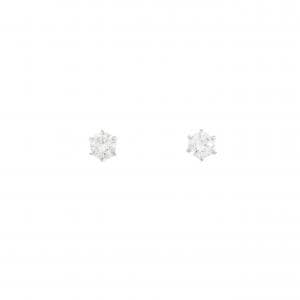 PT900 ダイヤモンド ピアス 0.227CT 0.228CT D-F SI2 VG-GOOD