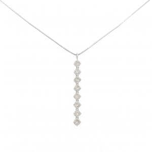 K18WG ダイヤモンド ネックレス 1.00CT