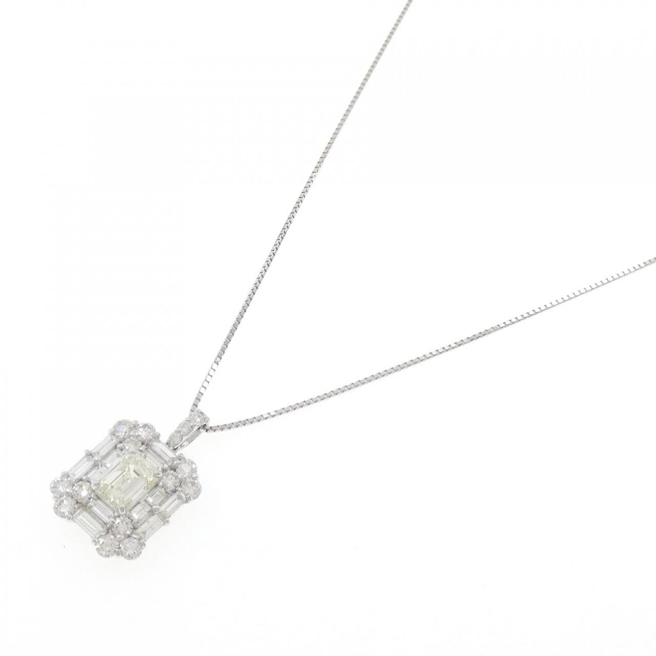 【新品】PT900/PT850 ダイヤモンド ネックレス 1.011CT