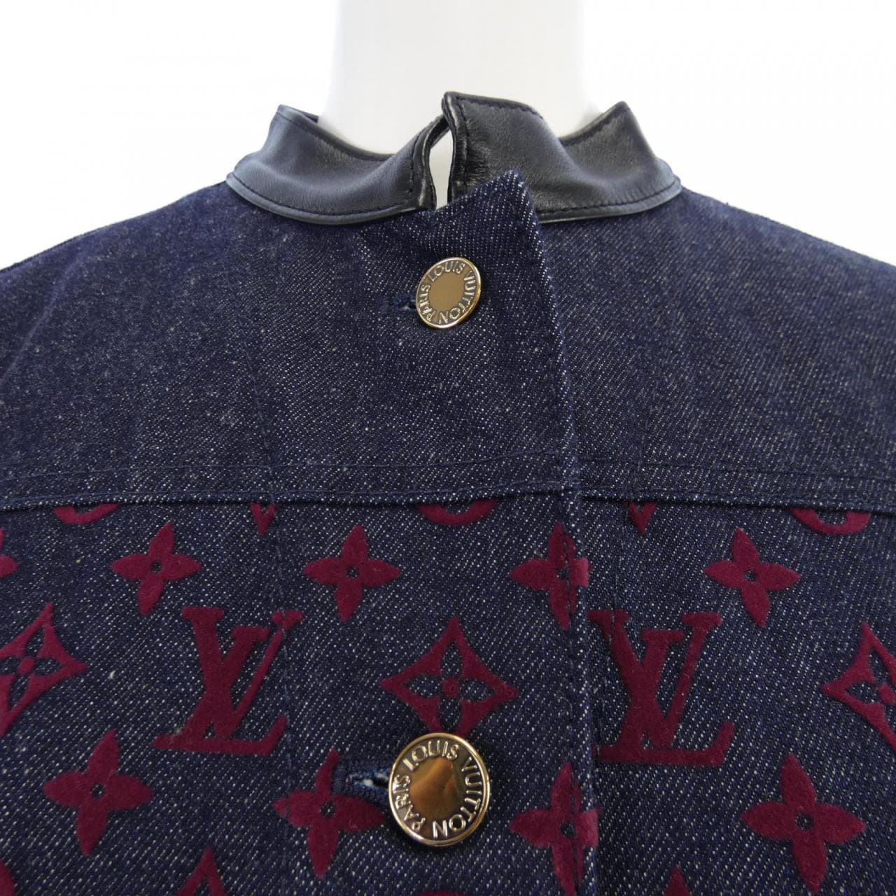 ルイヴィトン LOUIS VUITTON フロックド モノグラム FPJA35AAX デニムジャケット