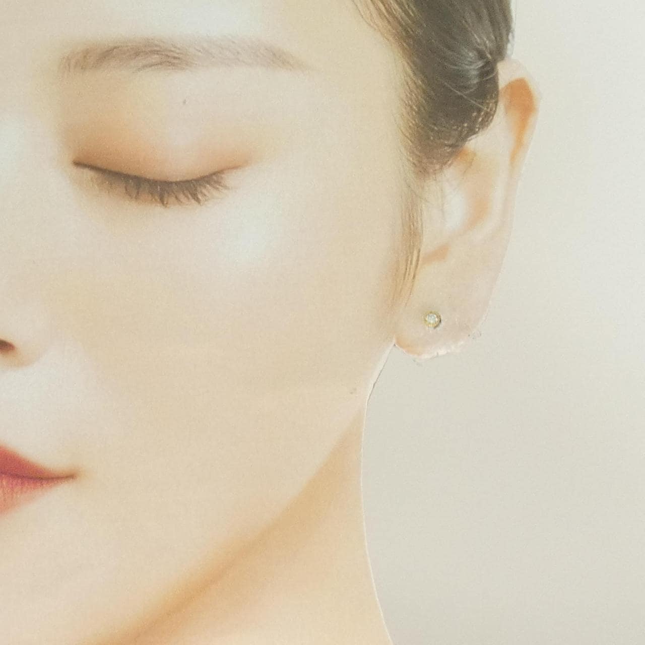 K18YG ダイヤモンド ピアス 0.10CT