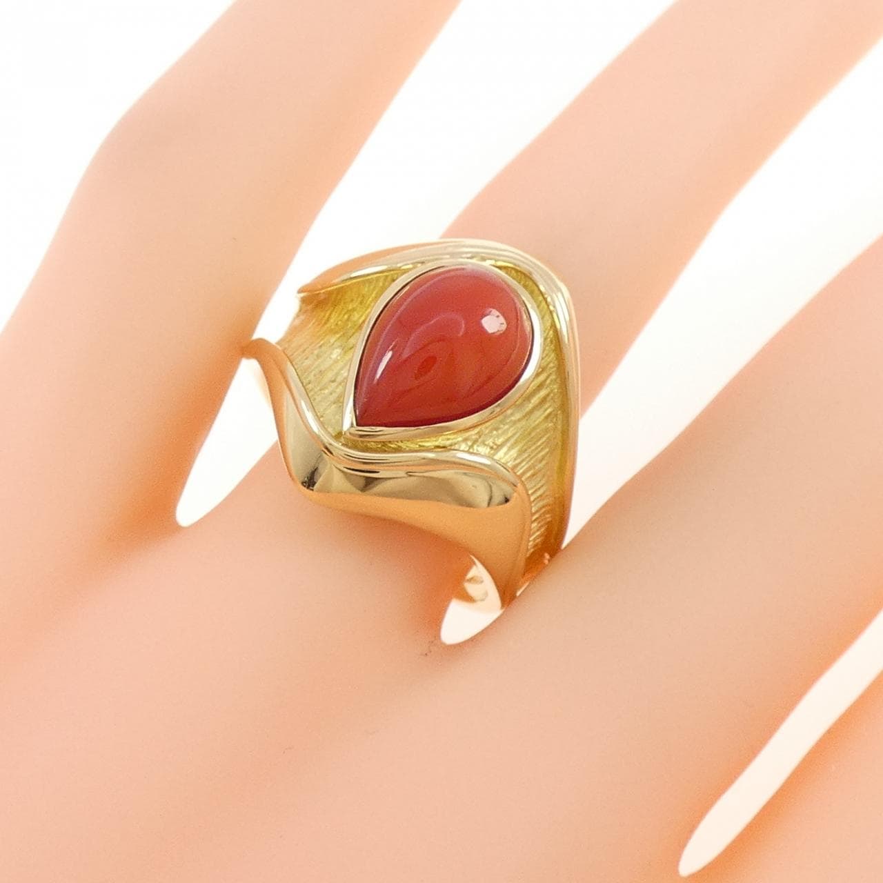 K18YG サンゴ リング