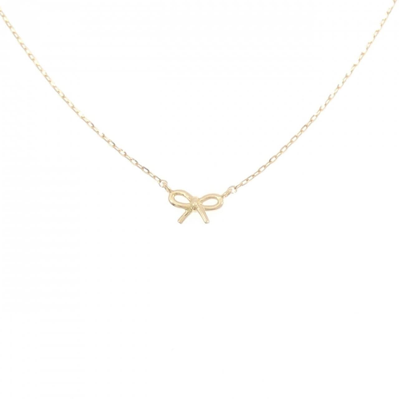 エテ K18 リボン ネックレス