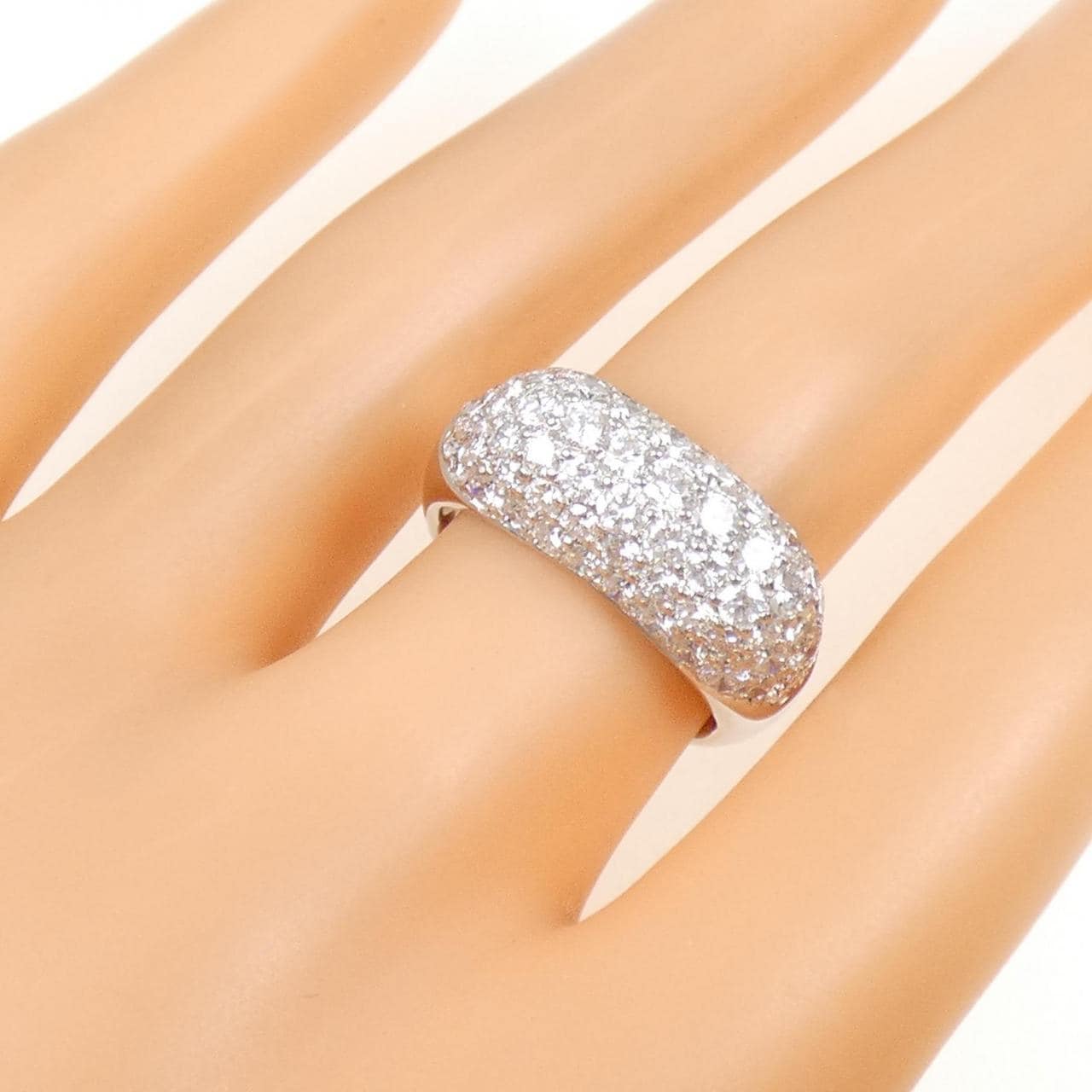 PT900 パヴェ ダイヤモンド リング 3.00CT