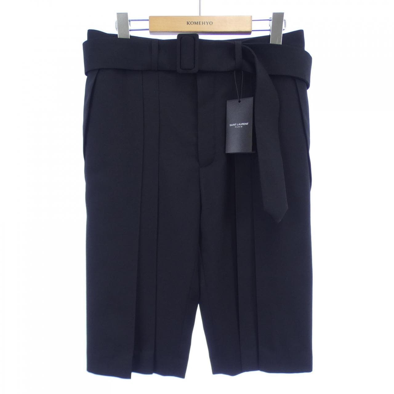 SAINT LAURENT - saint laurent paris レザーショートパンツ
