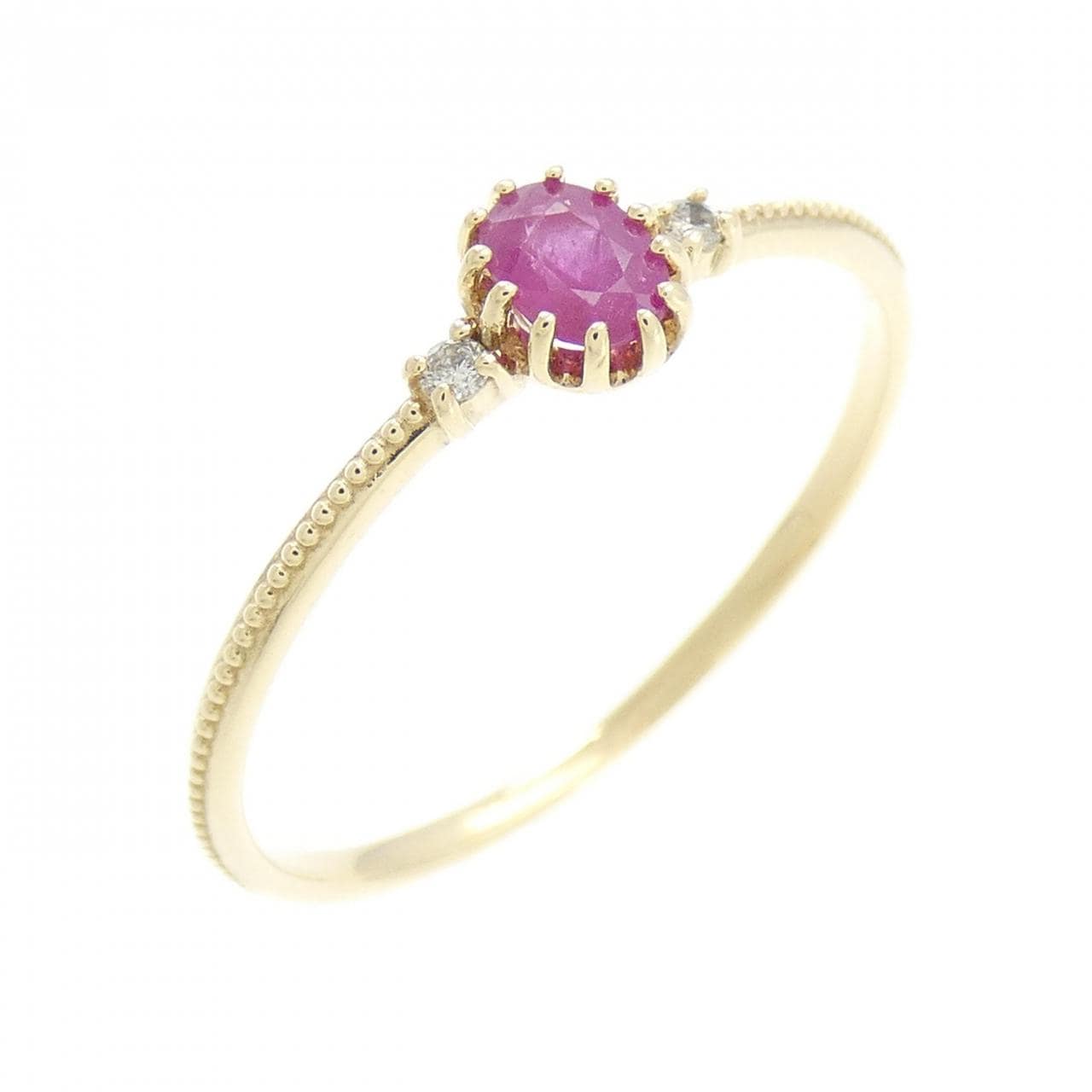 K10YG Ruby Ring