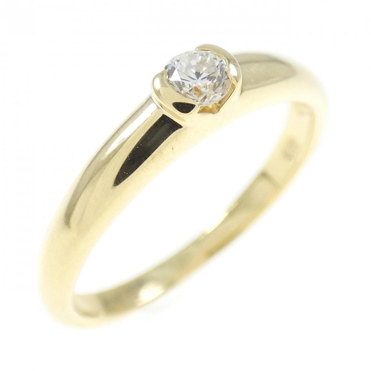 K18YG ダイヤモンド リング 0.09CT