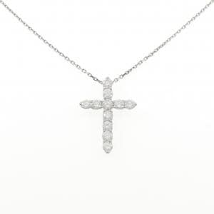 PT900/PT850 クロス ダイヤモンド ネックレス 1.90CT