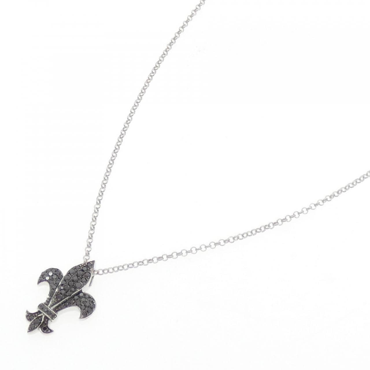 K18WG/K18BG ダイヤモンド ネックレス 0.40CT