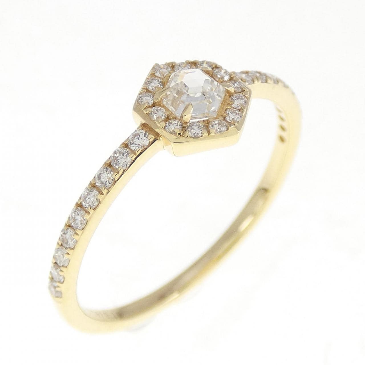 [BRAND NEW] K18YG Diamond ring 0.16CT