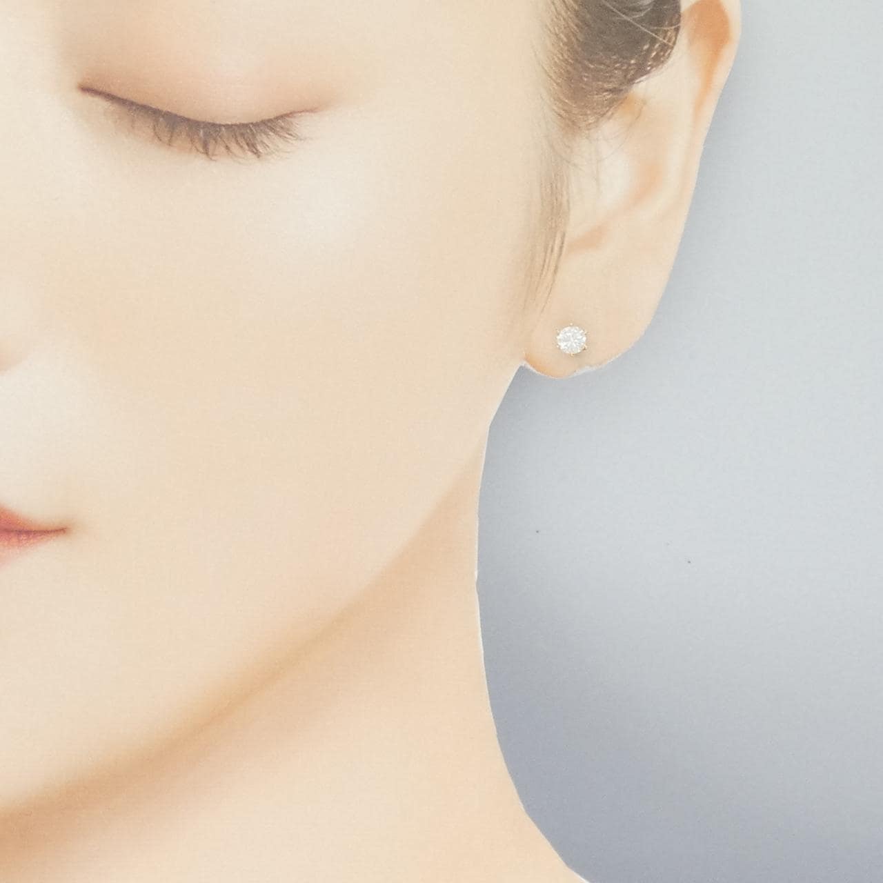 【リメイク】K18YG/ST ダイヤモンド ピアス 0.316CT 0.340CT E-F I1 VG-GOOD