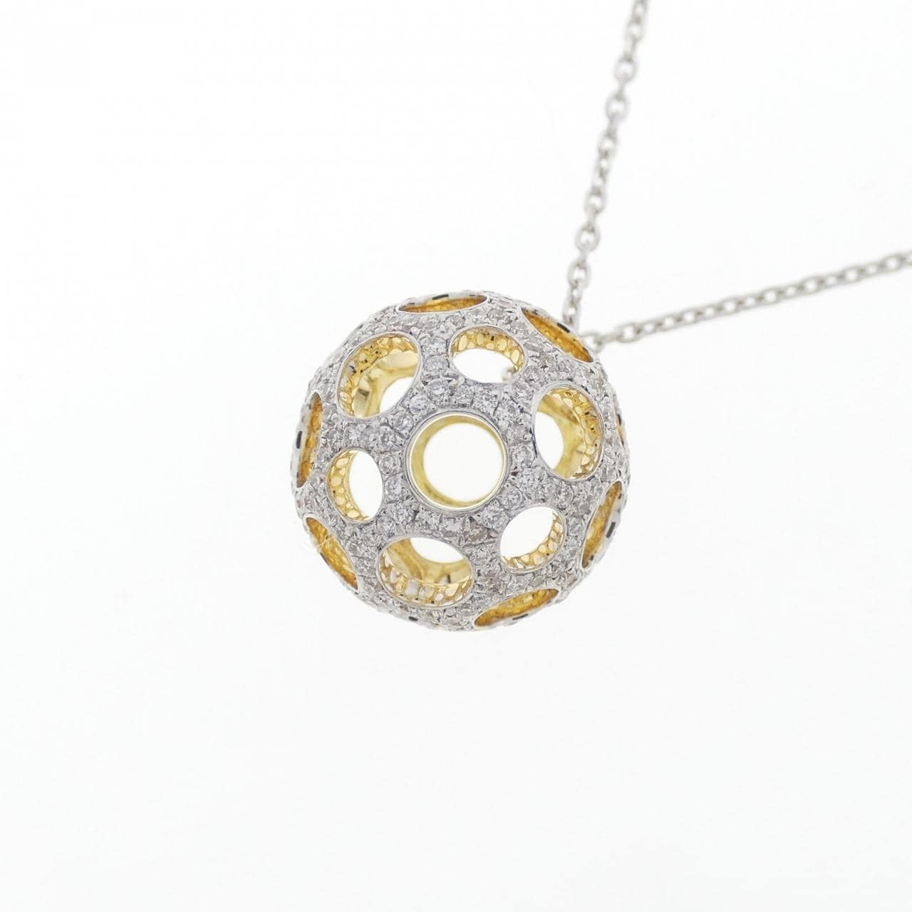 K18WG/K18YG ダイヤモンド ネックレス 0.45CT