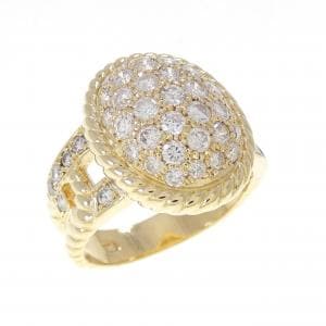 K18YG ダイヤモンド リング 1.10CT