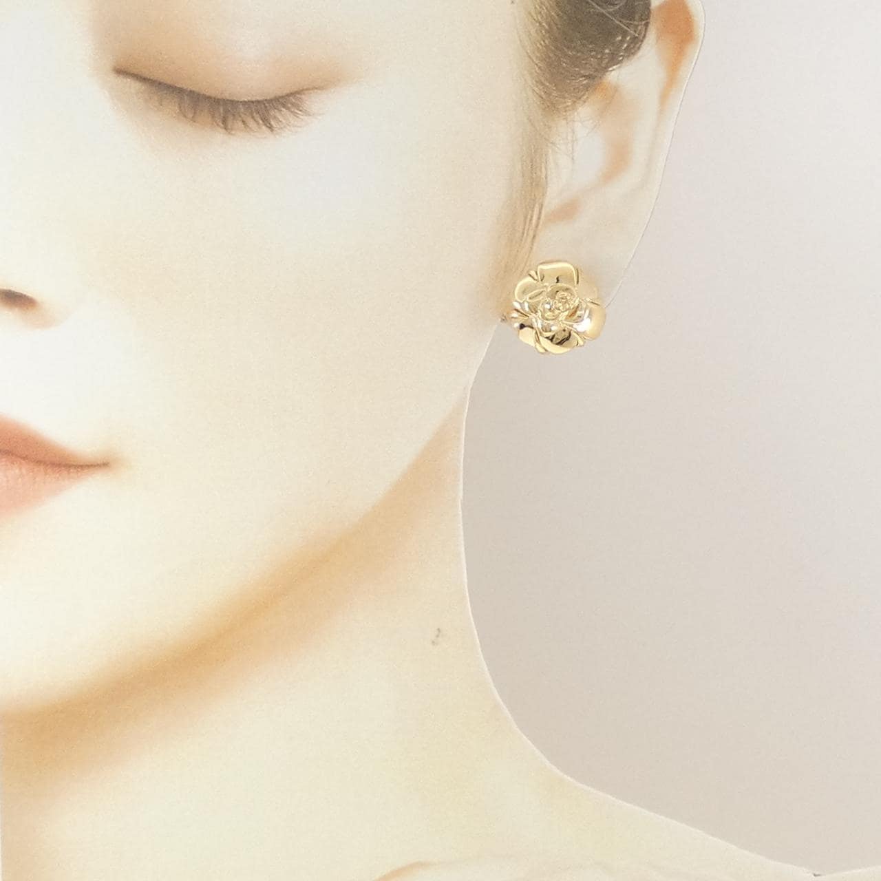 シャネル カメリア イヤリング