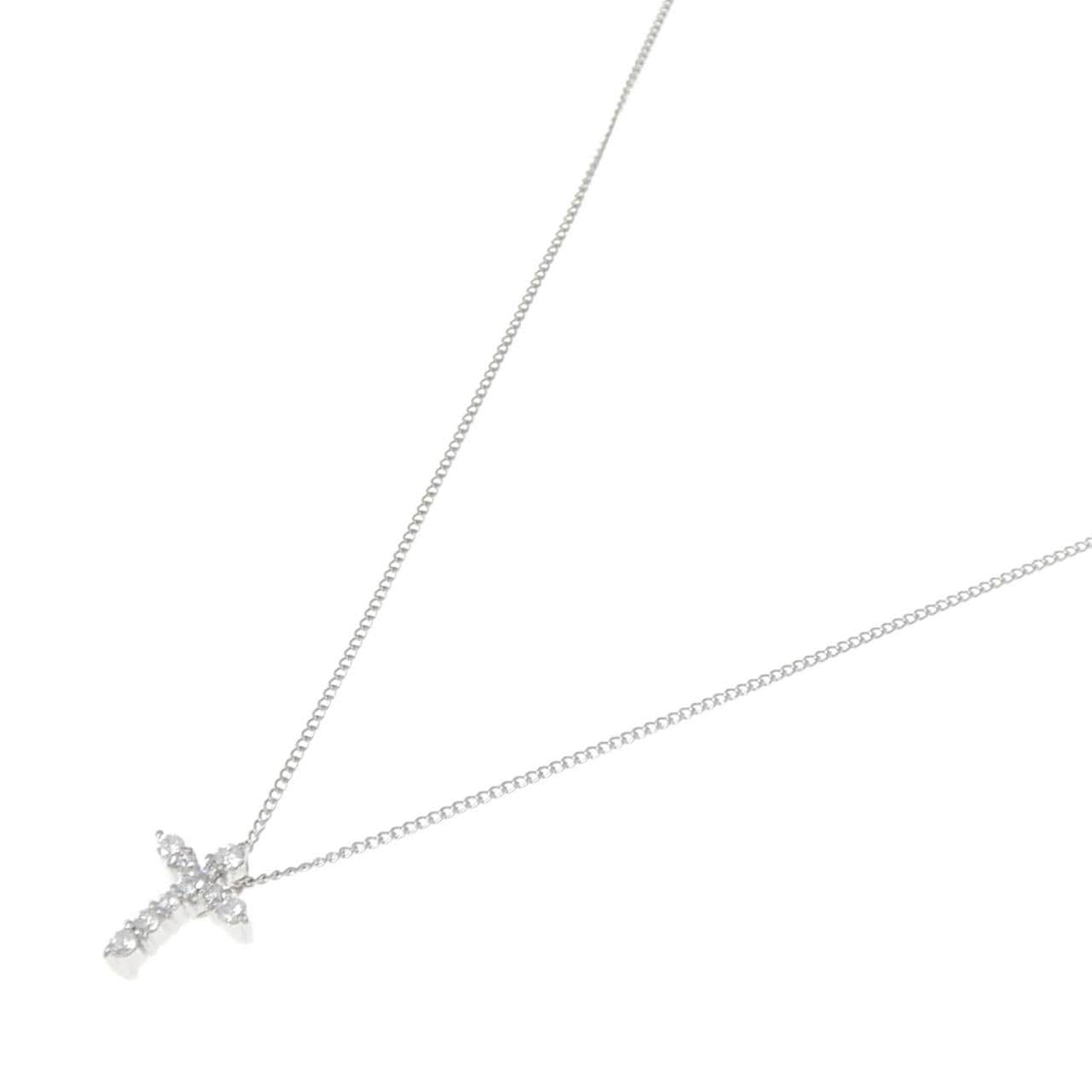 PT クロス ダイヤモンド ネックレス 0.16CT