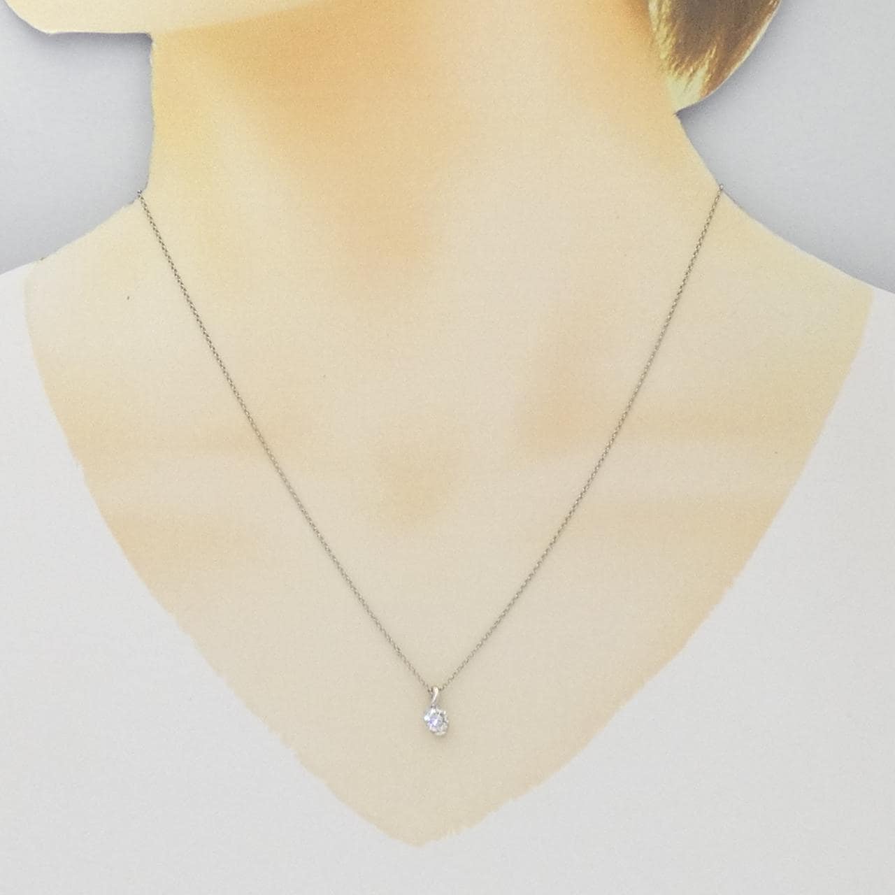 PT900/PT850 ダイヤモンド ネックレス 0.318CT