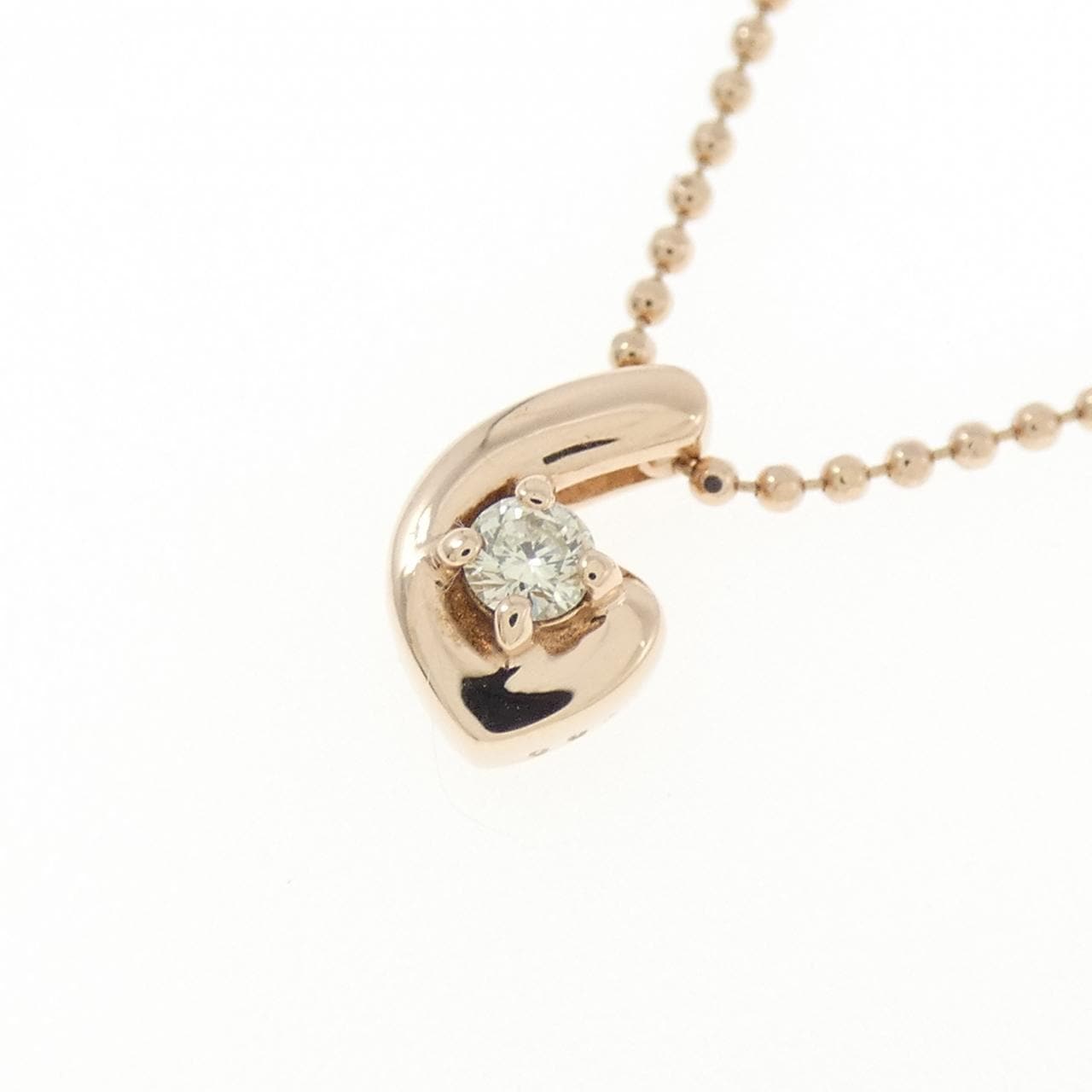 K10PG ダイヤモンド ネックレス 0.05CT