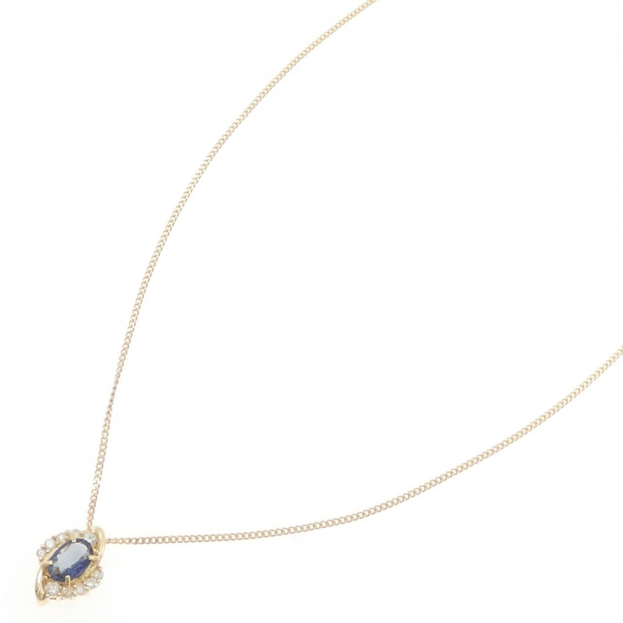 K18YG サファイヤ ネックレス 0.51CT