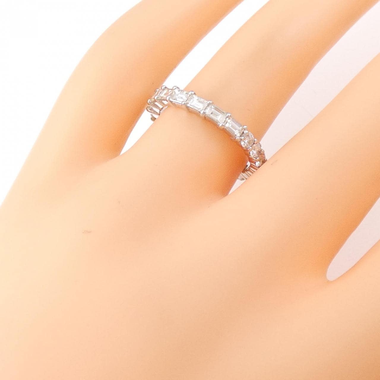 K18WG full eternity Diamond ring 1.66CT