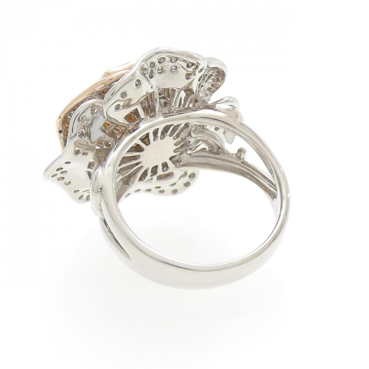 K18PG/K18WG ローズ ダイヤモンド リング 0.96CT
