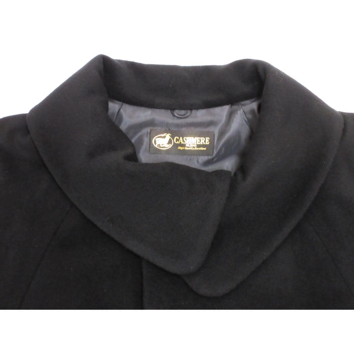 【新品】お洒落コート カシミヤ混 ロール衿