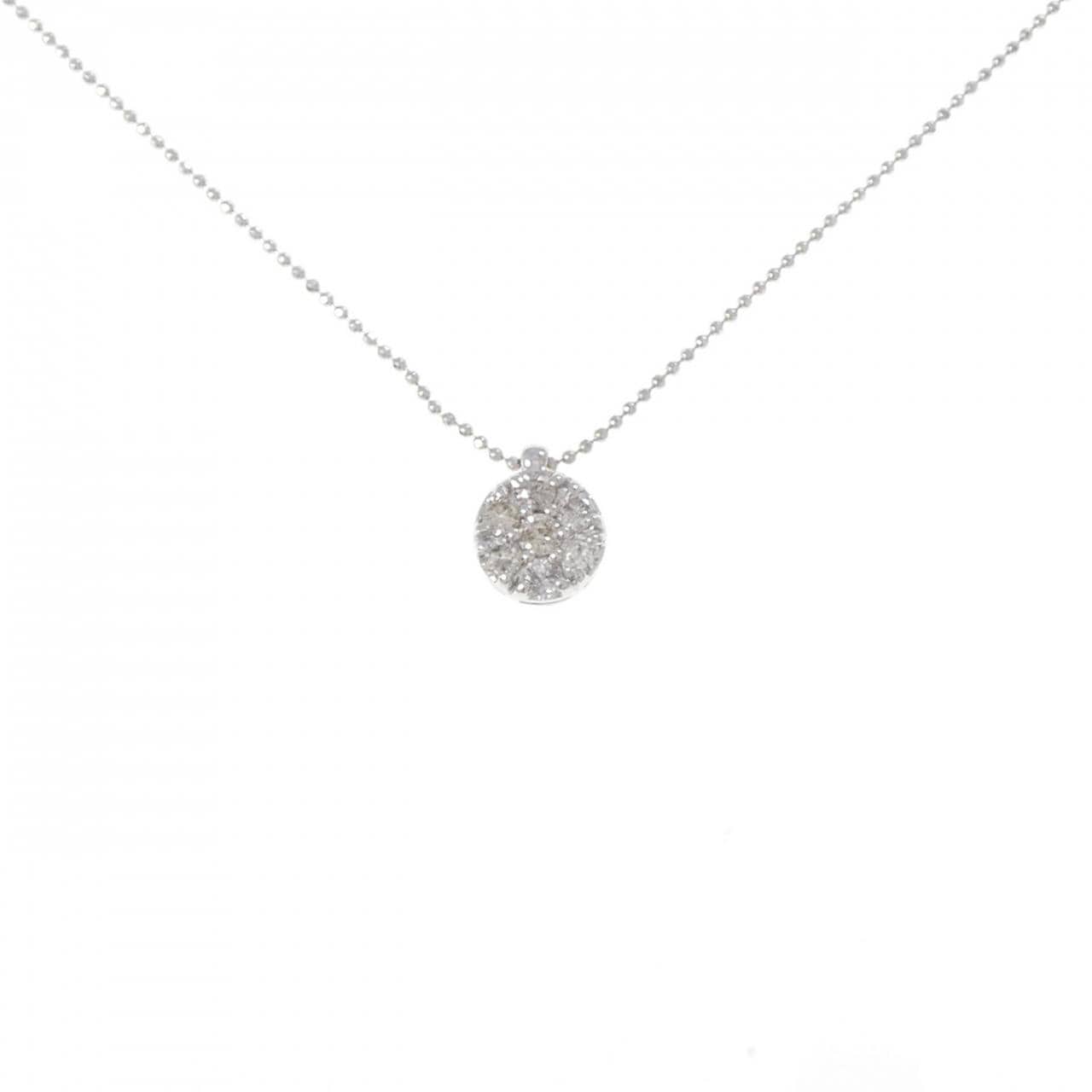 K14WG ダイヤモンド ネックレス 0.20CT
