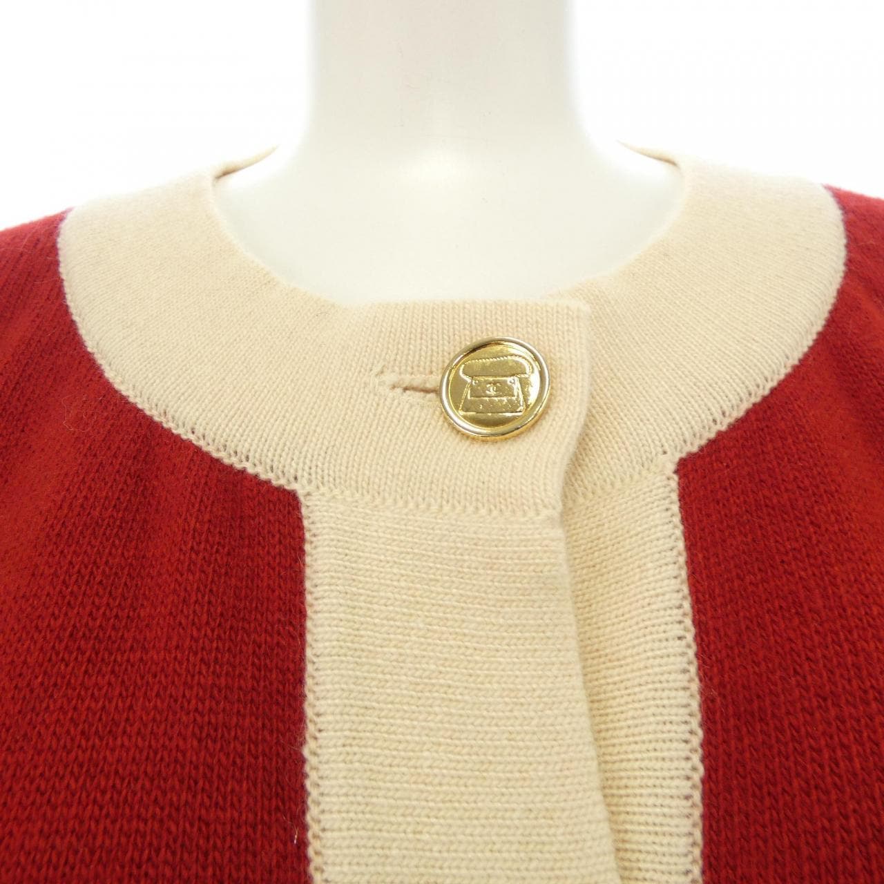 シャネル CHANEL MADE IN SCOTLAND マトラッセボタン ロングカーディガン