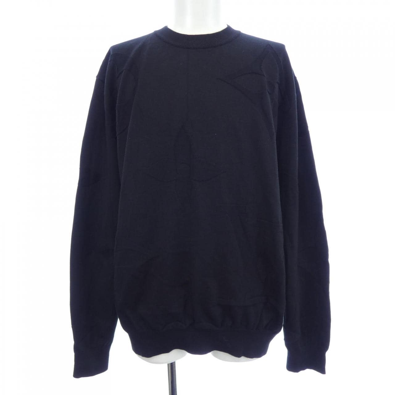 LOUIS VUITTON Monogram長袖棉質圓領針織衫 (HUN46WAUR)