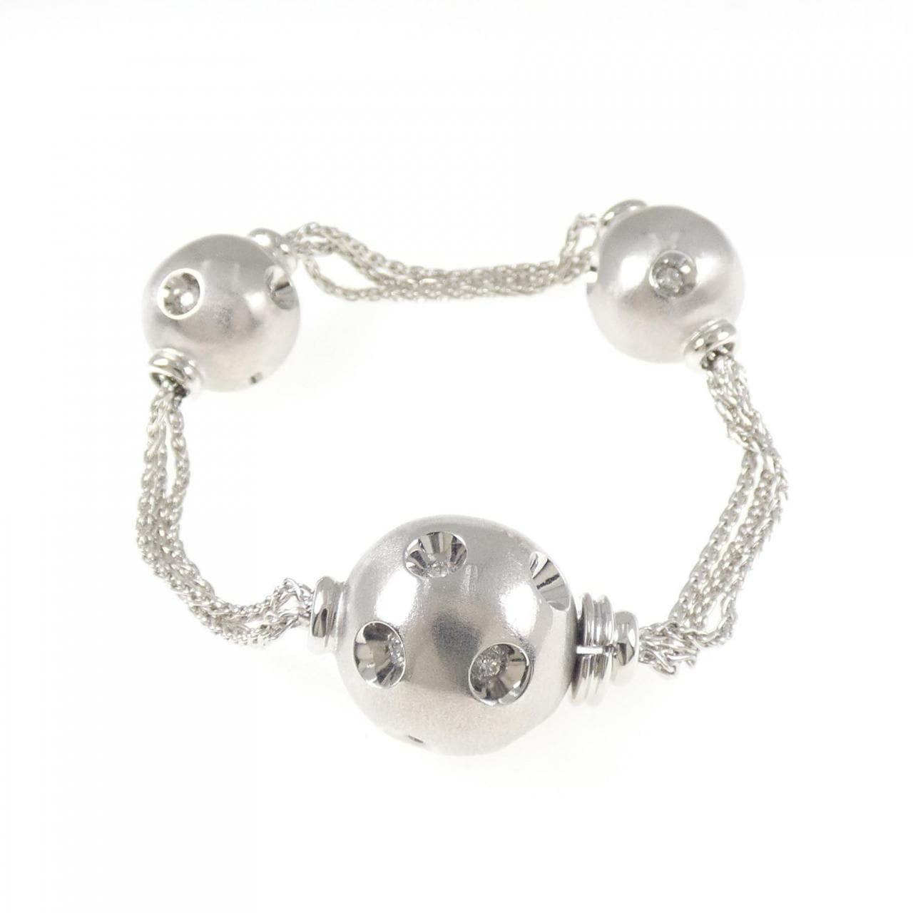 750WG ダイヤモンド ブレスレット