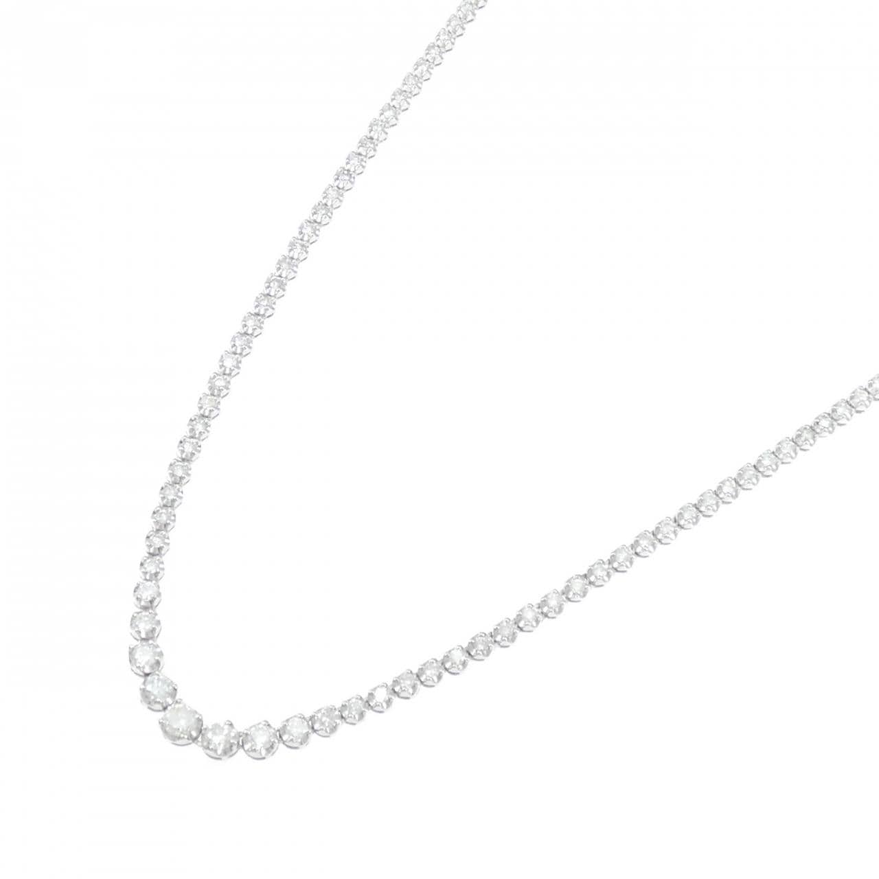 PT900/PT850 ダイヤモンド ネックレス 4.00CT