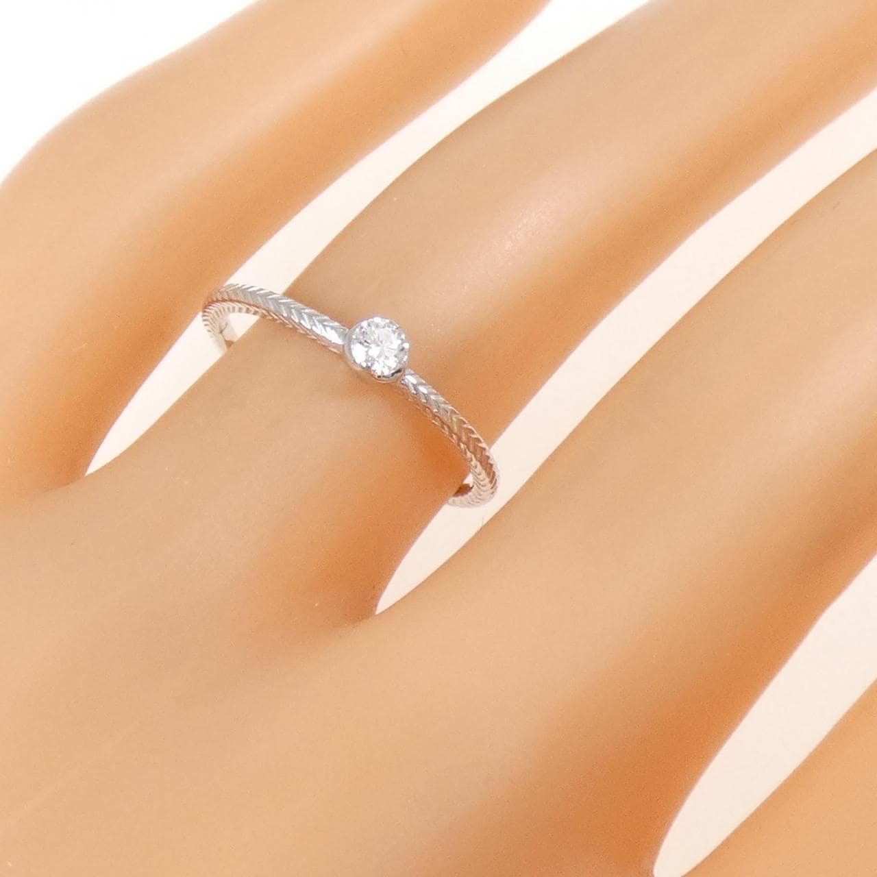 コメ兵｜K10WG ダイヤモンド リング 0.08CT｜ジュエリー｜リング