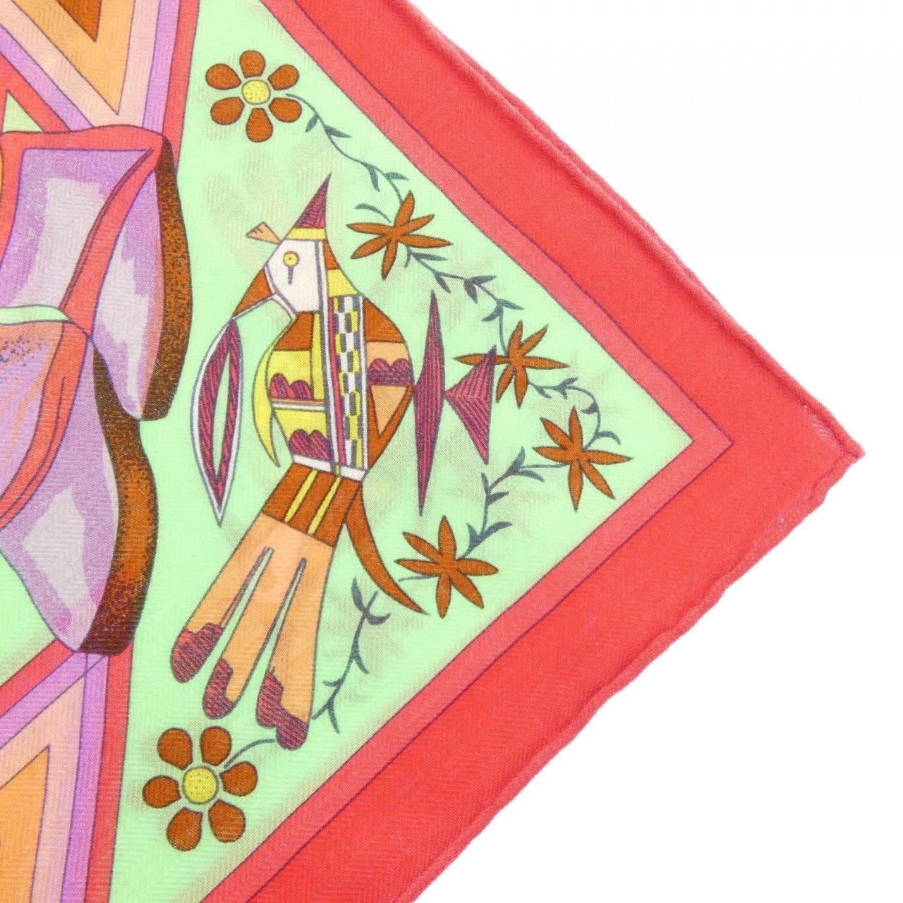 エルメス HERMES KACHINAS カレジェアン140. ショール