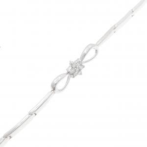 K18WG ダイヤモンド ブレスレット 0.10CT
