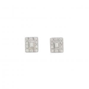 K18WG/K14WG ダイヤモンド ピアス 0.30CT