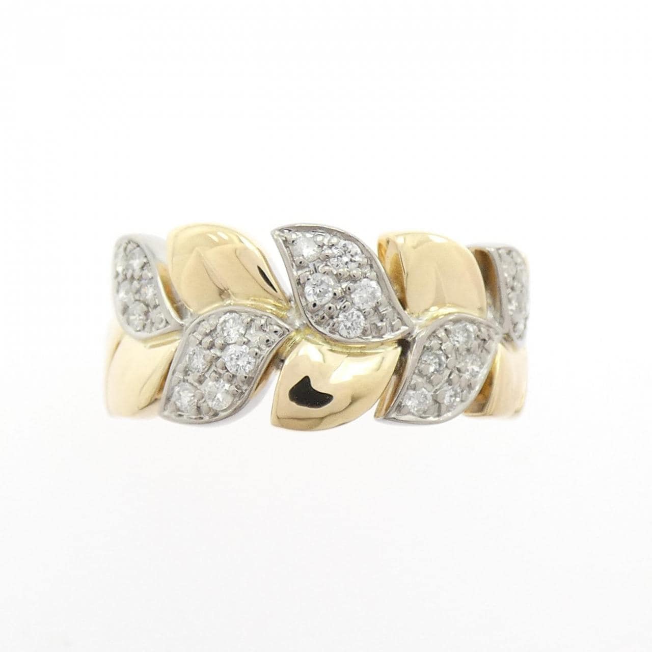 K18YG/K18WG ダイヤモンド リング 0.25CT