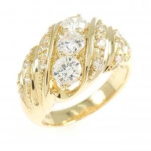 K18YG ダイヤモンド リング 1.005CT
