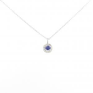 【新品】PT900 サファイヤ ネックレス 0.05CT