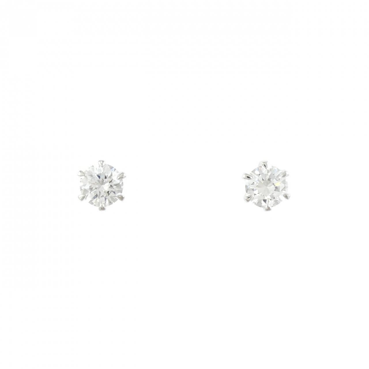 【リメイク】PT900/ST ダイヤモンド ピアス 0.224CT 0.233CT F VS2 VG-GOOD