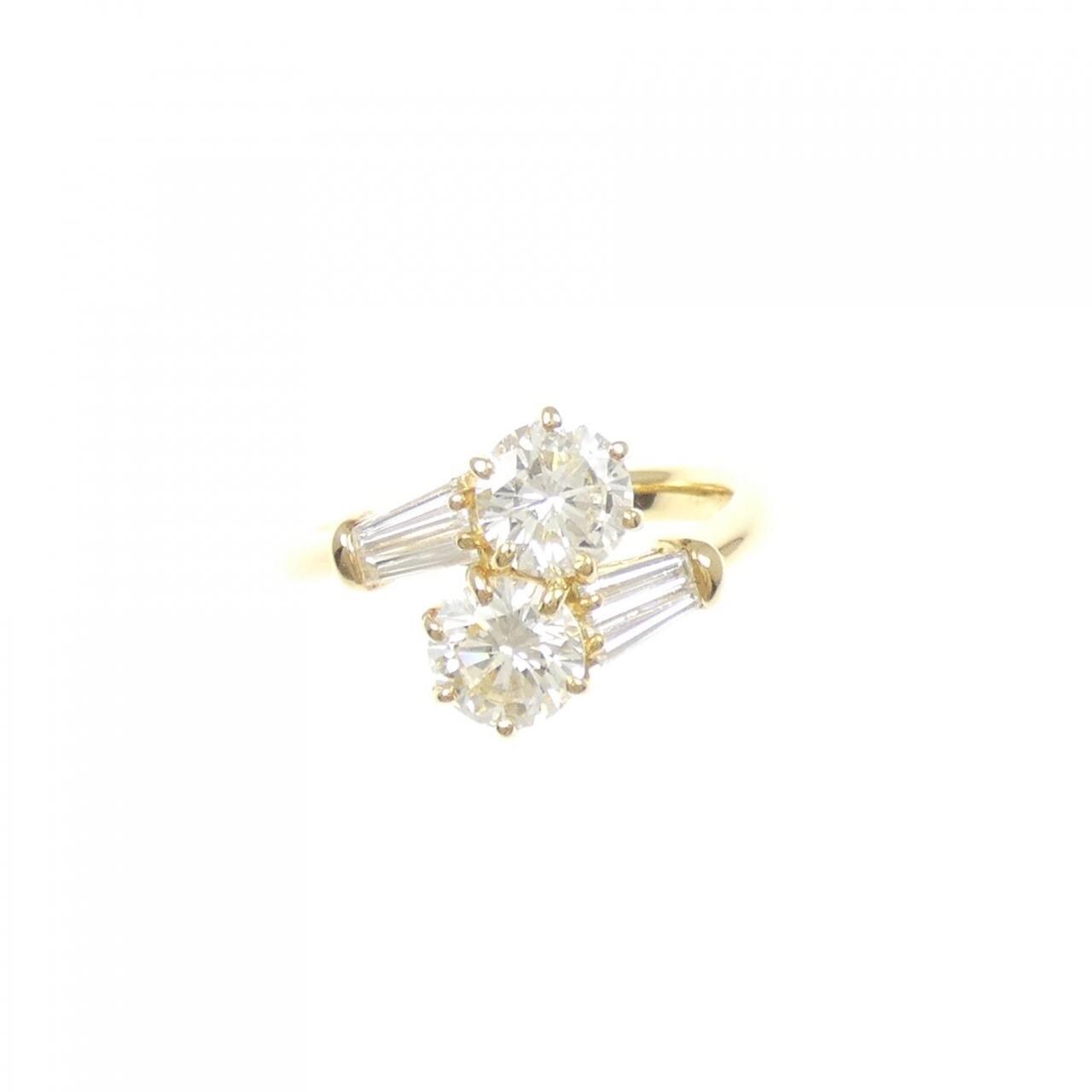 K18YG ダイヤモンド リング