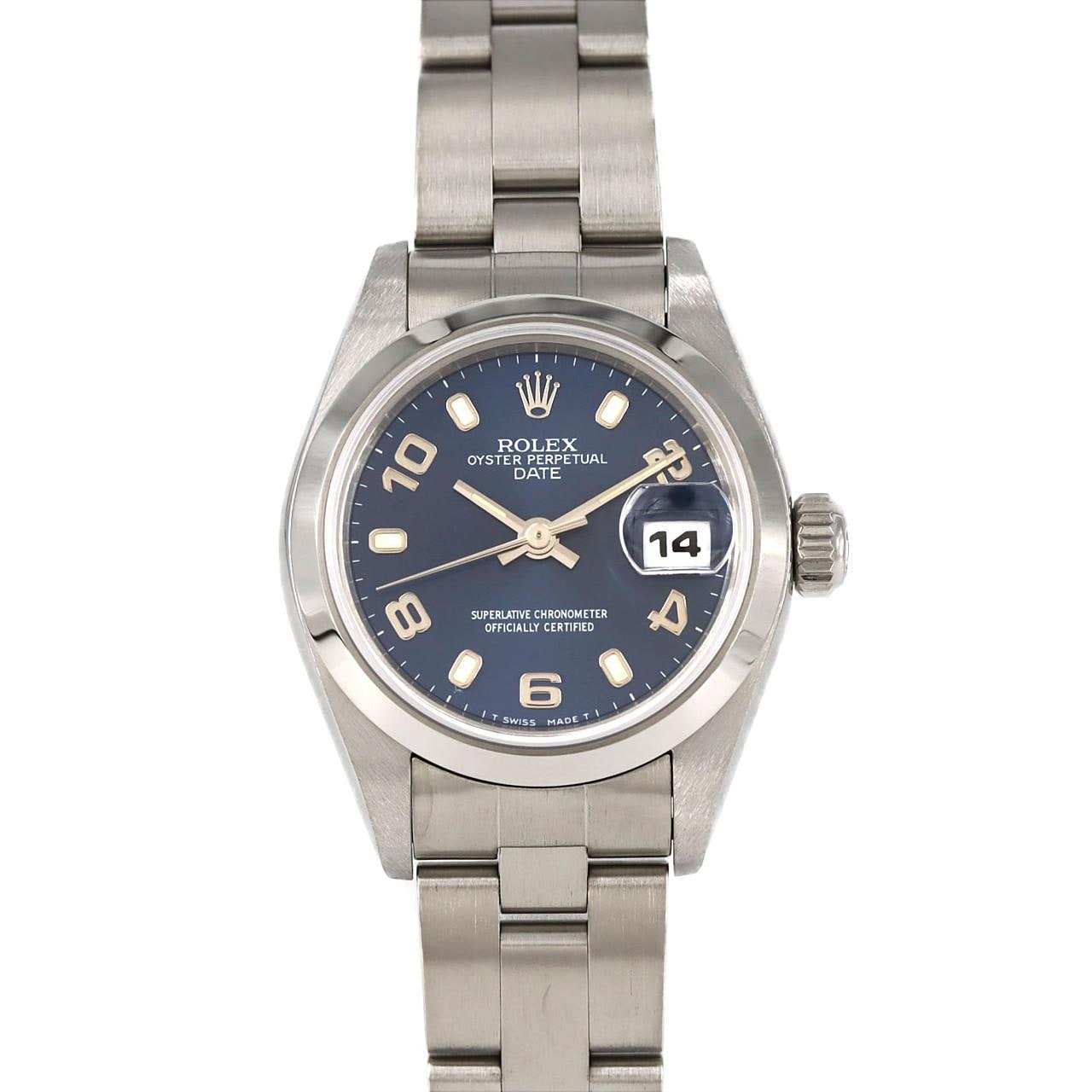 ロレックス オイスターパーペチュアルデイト 69160 SS 自動巻 U番