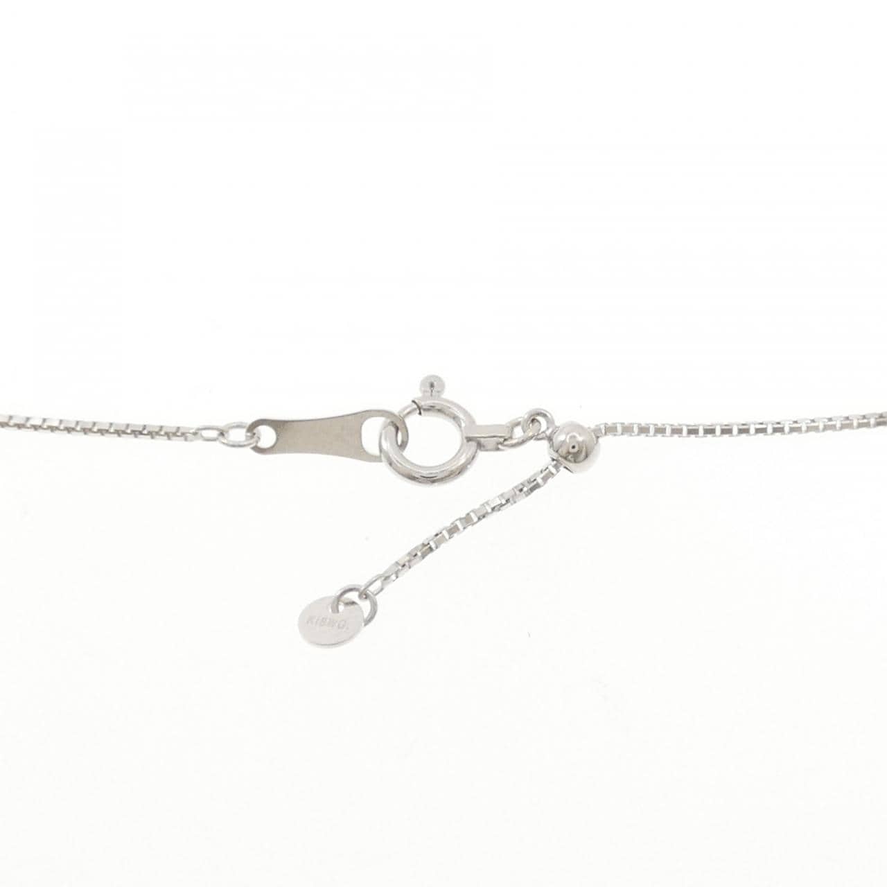 K18WG ホースシュー ルビー ネックレス 0.60CT