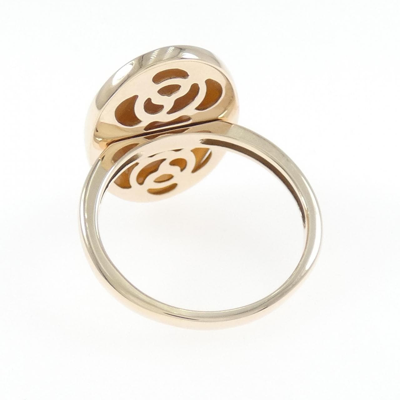 K10PG ローズ シェルカメオ リング