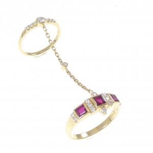 750YG ルビー リング 0.73CT